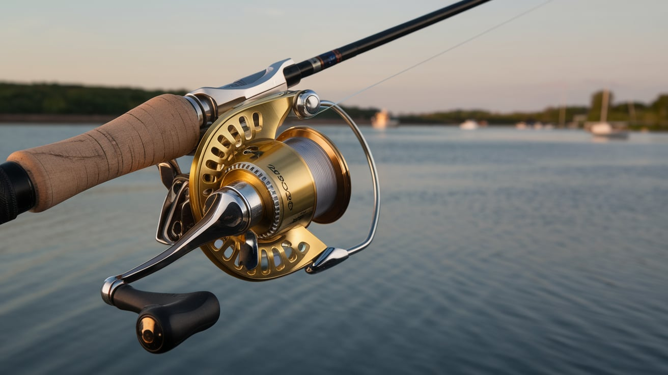 Zebco 909 Gold Crown Gold Foot Reel